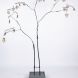 Forged mild steel tree with stainless steel leaves. Dimensions H.210cm W.200cm. D.40cm.           Steel - 16mm, 10mm, 6mm.