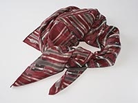 London bus, Oxford Street - silk scarf, single georgette & light crepe de chine, square