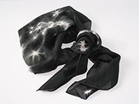 Star Water - silk scarf - single georgette/light crepe de chine
