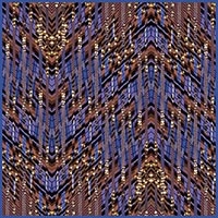 New York Skyscrapers - silk scarf, single georgette/light crepe de chine, square 90cm x 90cm