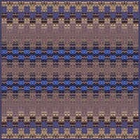 New York Skyscrapers (Aztec) - silk scarf, single georgette/light crepe de chine, square 90cm x 90cm