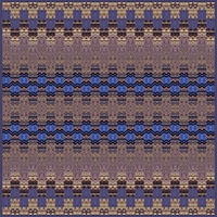 New York Skyscrapers (Aztec) - silk scarf, single georgette/light crepe de chine, square 90cm x 90cm