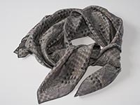 New York, Central Park - silk scarf, single georgette & light crepe de chine, square