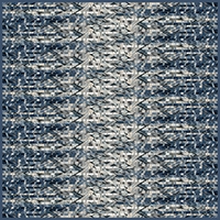 London, Canary Wharf, gold - silk scarf, single georgette/light crepe de chine, square 90cm x 90cm