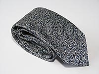 London, Canary Wharf, gold - woven silk tie