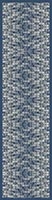 London, Canary Wharf - blue -silk scarf, long 168cm x 42cm