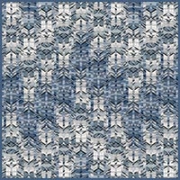 London, Canary Wharf - blue - silk scarf, square 90cm x 90cm