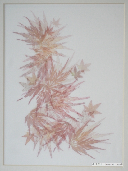 Mixed media-leaf printing 3 Mixed media-leaf printing 3