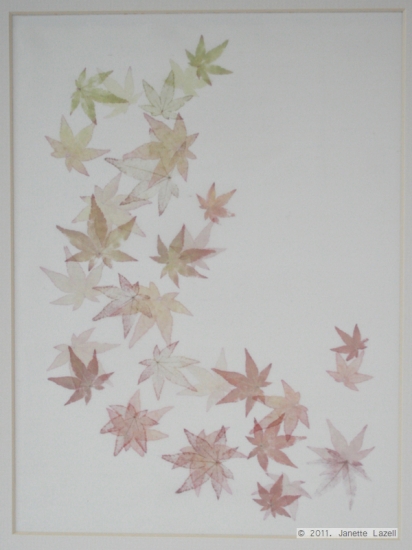 Mixed media-leaf printing 6 Mixed media-leaf printing 6