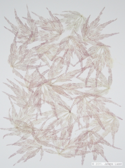 Mixed media-leaf printing -paper 3 Mixed media-leaf printing -paper 3