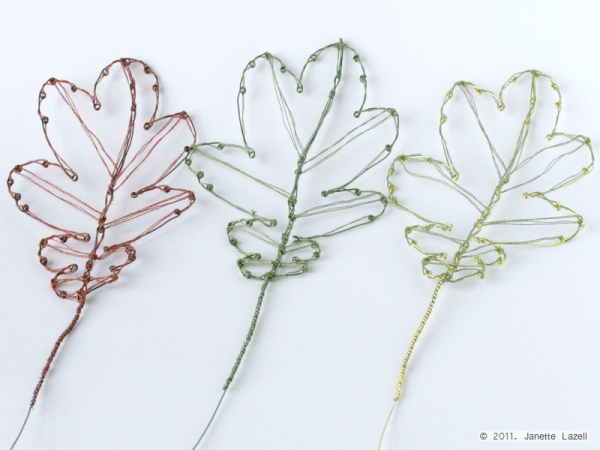 Wire leaves-3 Oak Wire leaves-3 Oak