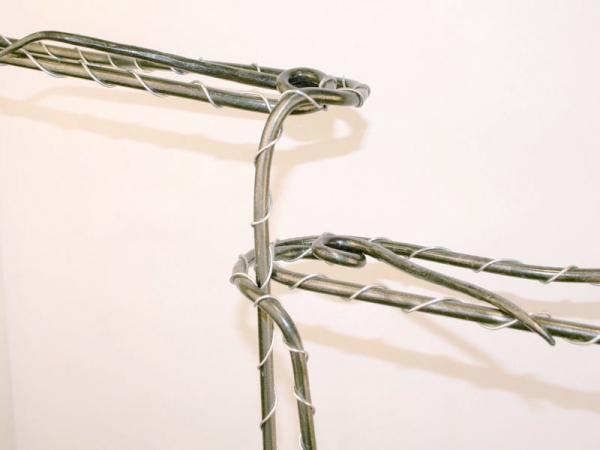 Sculpture-Sycamore Wings-silver wire detail Sculpture-Sycamore Wings-silver
