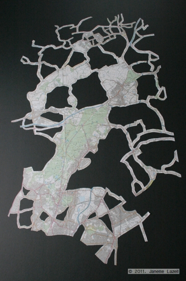 Epping Map Tree-map cut out